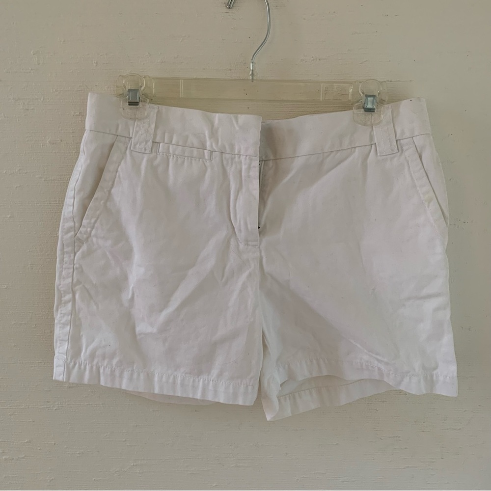 J crew Chino White Shorts